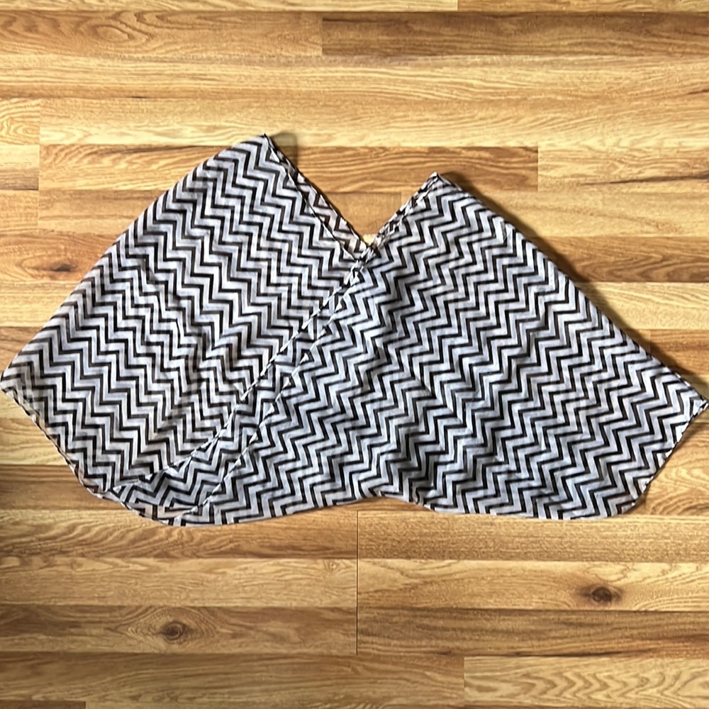 Infinity Scarf | Black & White, Pattern, Polyester